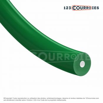 Le modèle de Courroie ronde thermosoudable verte renforcée diamètre 8 mm - CR8-RENFP-VERT