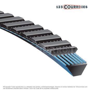 Le modèle de Courroie trapézoïdale polyuréthane Gates Polyflex 3M200 - 3M200-GATES