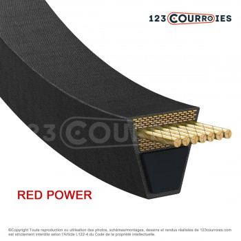 Le modèle de Courroie trapézoidale lisse Optibelt Red Power 3 SPC2000 Ld - SPC2000RP-OPTIBELT