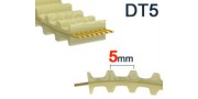 Courroie dentée DT5 pas 5mm