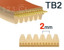 Nos modèles de Pas 2mm - TB2 (polyuréthane)