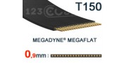 Courroies plates Megaflat T150 d’épaisseur 0,9 mm