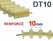 Nos modèles de Courroie dentée DT10AP pas 10mm