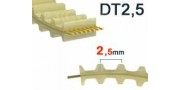 Courroie dentée DT2.5 pas 2.5mm